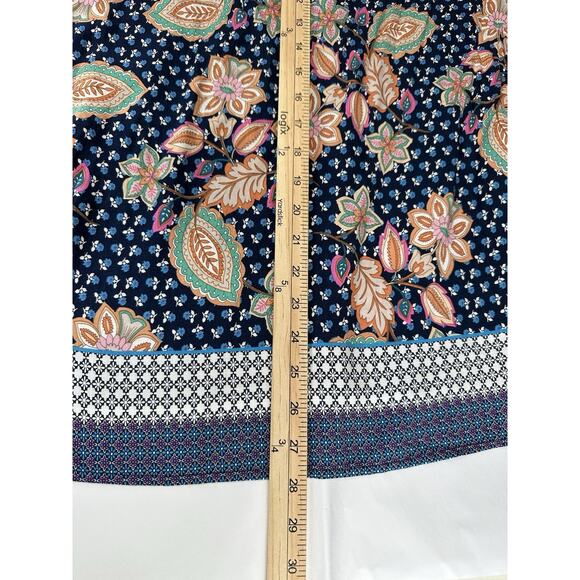 Weekend Suzanne Betro Blue Floral Peasant Boho Top Size 2X Boho Hippie - Picture 13 of 13